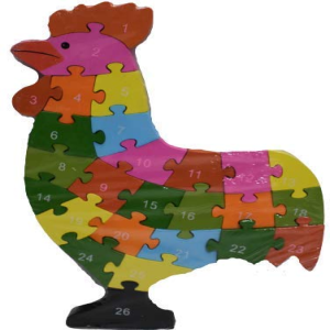 Chickens puzzle for kids