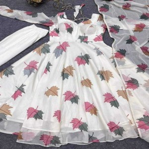Women's Wear Georgette Floral Maxi Gown