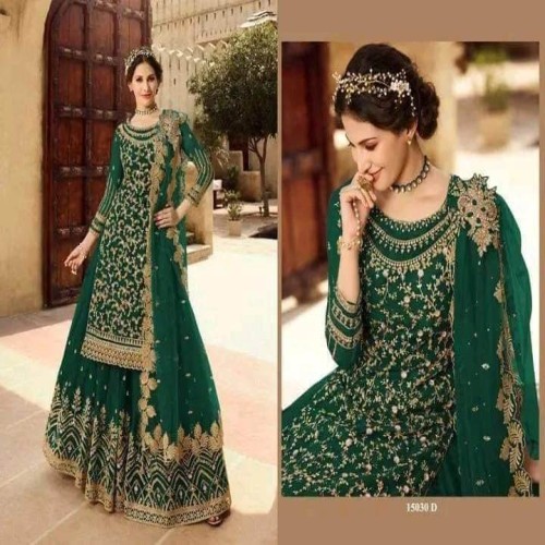 Semi Stitched Georgette Embroidery Long Floor Touch Anarkali Party Dress04 | Products | B Bazar | A Big Online Market Place and Reseller Platform in Bangladesh