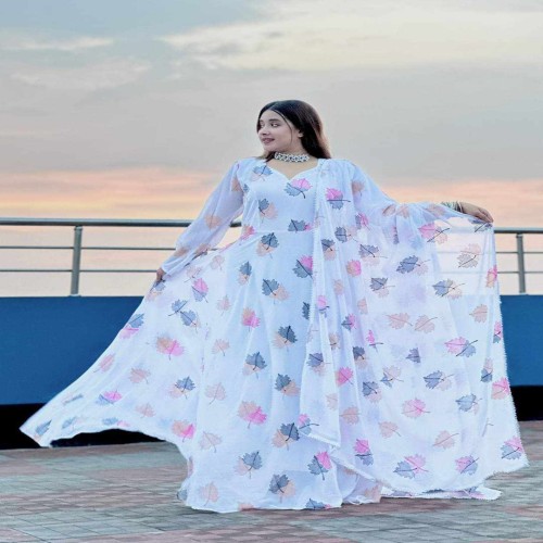 Women's Wear Georgette Floral Maxi Gown01 | Products | B Bazar | A Big Online Market Place and Reseller Platform in Bangladesh