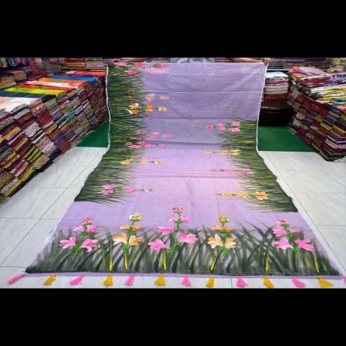 Hand print Half silk single sharee 17 | Products | B Bazar | A Big Online Market Place and Reseller Platform in Bangladesh