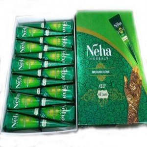 Neha Mehendi Natural Henna Cone (30 g) - Set of 10 Pcs