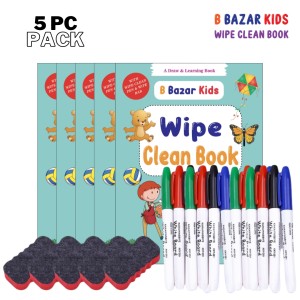 B Bazar Wipe Clean Book 5 PC Pack