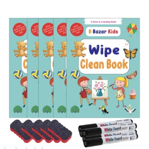 B Bazar Wipe Clean Book 1:1  5PCS Bundle
