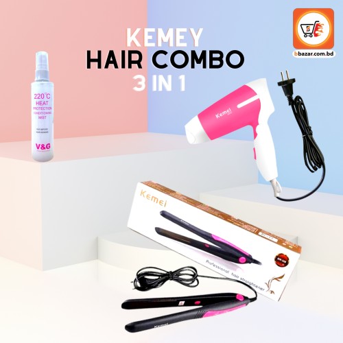 Kemei Hair Combo | Products | B Bazar | A Big Online Market Place and Reseller Platform in Bangladesh