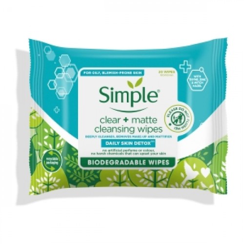 Simple Clear + Matte Cleansing Wipes | Products | B Bazar | A Big Online Market Place and Reseller Platform in Bangladesh
